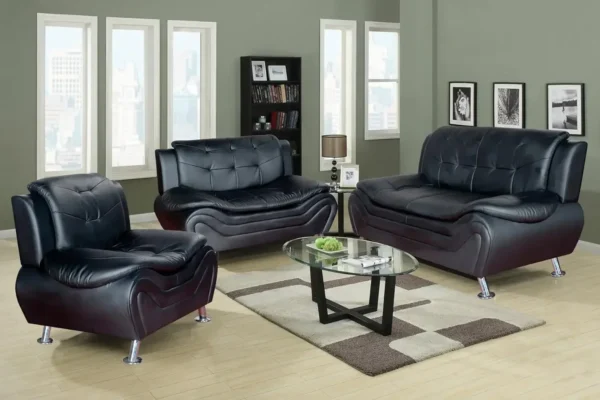 Fine Furniture 3 Piece Aldo Modern Sofa Set - Image 7