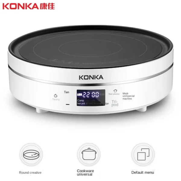 Konka Electric Ceramic Stove Home Small Smart New Multi-function High-power Electric Stove Stir-frying Mini Induction Cooker - Image 5