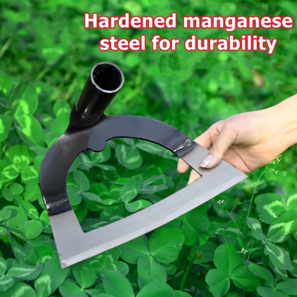 Handheld Hollow Hoe Thickened Manganese Steel Agricultural Weeding Hoe Planting Vegetable Gardening Loosening Soil Weeding Tools - Image 2