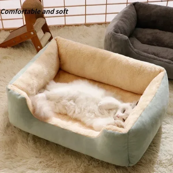 Cats Bed Dog Mat Beds Goods Pet Puppy Accessories All Products Kitten Cushions Things Accessory Houses Habitats House Supplies - Image 2