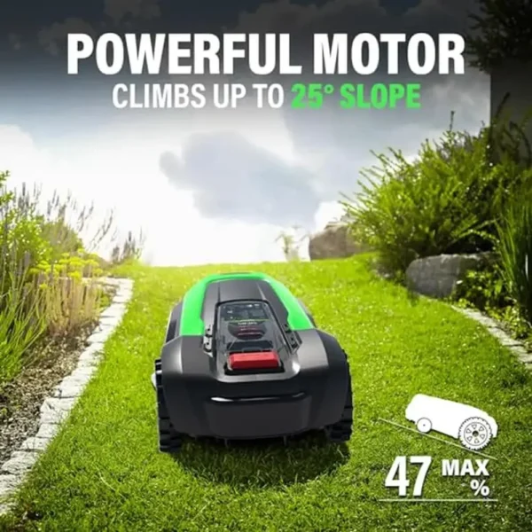 Automatic Robot Mower Smart Lawn Mower APP Controlled Anti-Theft Robotic Mower Self-Charging Bluetooth/Wi-Fi Connected IPX5 - Image 3