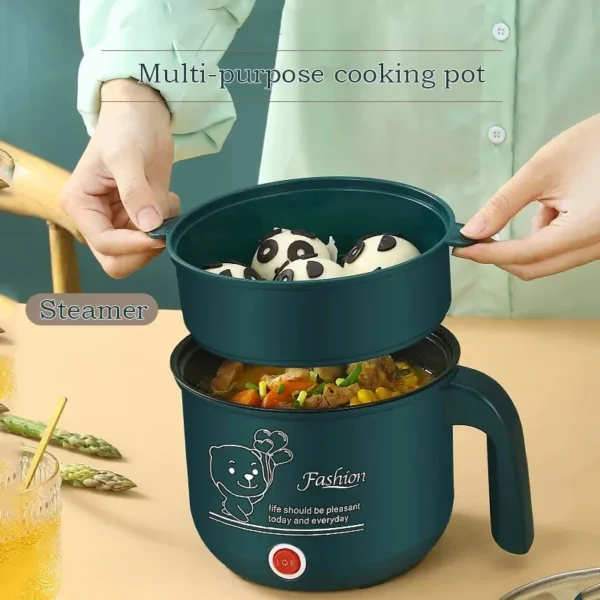 Mini Electric Cooker Non-stick Cooking 1-2 People Single/Double Hot Pot steamer Hot Pot Multifunction Electric Cooker for Home - Image 4