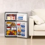 Mini Fridge with Freezer 3.5 Cu.Ft. 2 Door Refrigerator and Freezer Small Fridge for Bedroom Home Office Dorm, Small Dri
