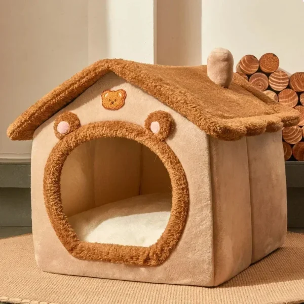 Pet Warmth Nest Winter Warmth Dogs Bed Four Seasons Universal Kitten Tent House Shelter Removable And Washable House - Image 2