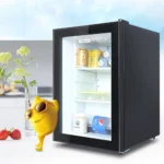 220V 30L Hotel Room Small Refrigerator Mini Transparent Freestanding Display Freezer Mute Mini Fridge 6-18 Celsius