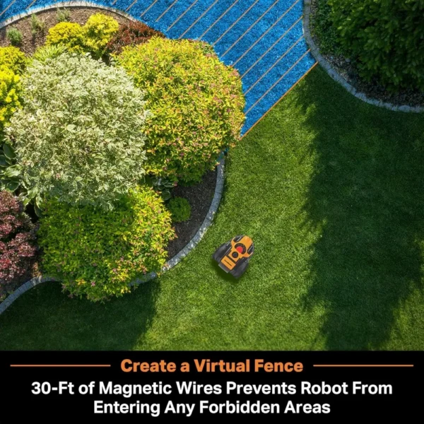 OcuMow™ Robot Lawn Mower Perimeter Wire Free Robotic for Small Yards Up To 1000 Square Feet Optical Navigation Automatic - Image 5