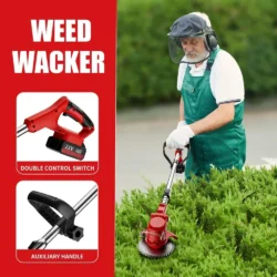 Battery Weed Wacker Cordless Weed Trimmer 21v Lawn Mower Grass Cutter Machine with 3.0ah Li-Ion & 3 Cutting Blade Types - Image 5