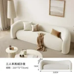 Modern Living Room Sofas Minimalist Sectional Italian Relaxing Sofas White Liners Oturma Odası Kanepeleri Home Furnitures