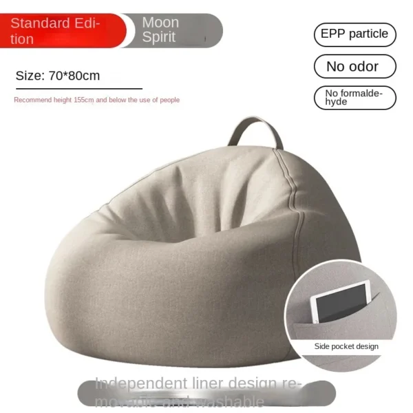 Lazy Sofa Bean Bag Sleepable Small Bedroom Living Room Balcony Tatami Backrest Cushion Single Sofa Chair Living Room Sofas 2024 - Image 16