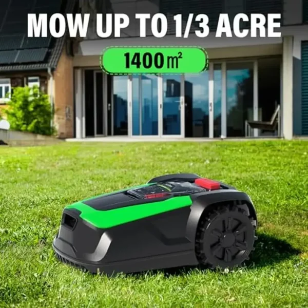 Automatic Robot Mower Smart Lawn Mower APP Controlled Anti-Theft Robotic Mower Self-Charging Bluetooth/Wi-Fi Connected IPX5 - Image 2