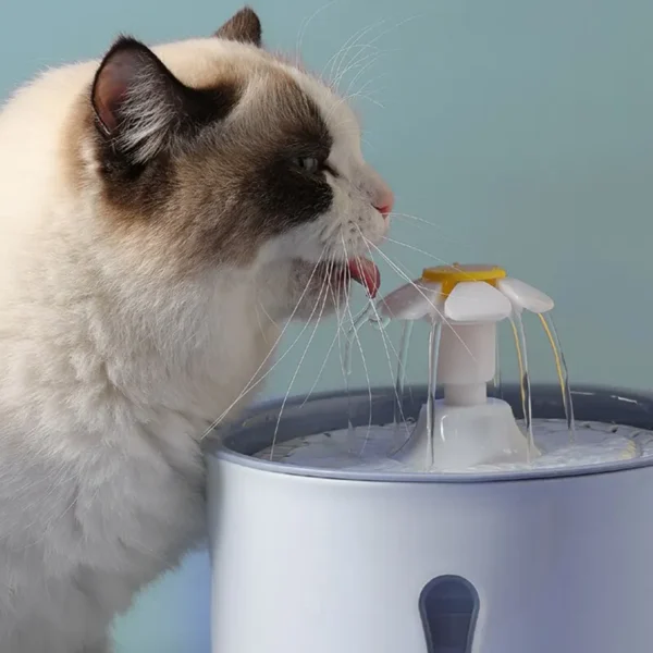 2.4L Pet Cat Dispenser Drinking Water Fountain Activated Carbon Filters LED Automatic Feeder Container USB Interface - Image 3