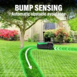 Automatic Robot Mower Smart Lawn Mower APP Controlled Anti-Theft Robotic Mower Self-Charging Bluetooth/Wi-Fi Connected IPX5