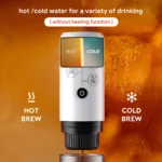 Outdoor Electric Portable Espresso Coffee Machine for Camping Hiking Travel Car fit Nespresso Dolce Gusto Pod Coffee Ground