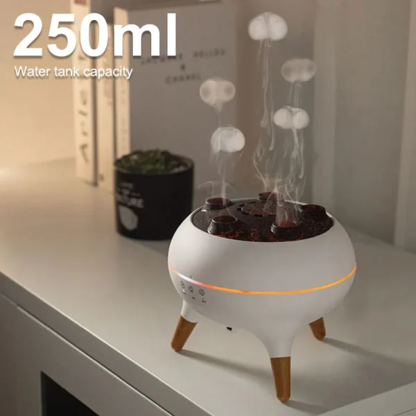 Dynamic Jellyfish Air Humidifier 250ml Essential Oil Diffuser Remote Control Bedroom Humidifier 7 Colorful LED Night Lights - Image 3