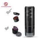 Outdoor Electric Portable Espresso Coffee Machine for Camping Hiking Travel Car fit Nespresso Dolce Gusto Pod Coffee Ground