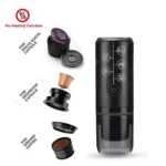 Outdoor Electric Portable Espresso Coffee Machine for Camping Hiking Travel Car fit Nespresso Dolce Gusto Pod Coffee Ground