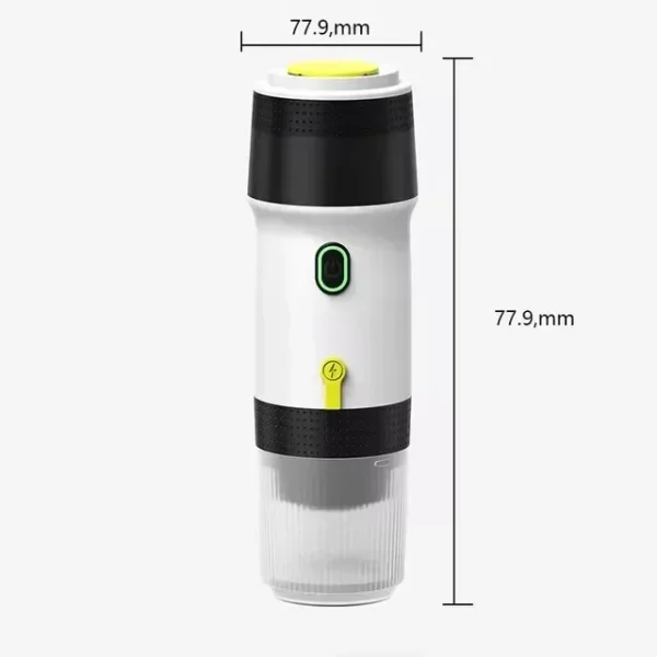 Wireless Electric Portable Espresso Coffee Machine for Car & Home Camping Coffee Maker 3-in-1 Capsule Powder Travel Coffee Maker