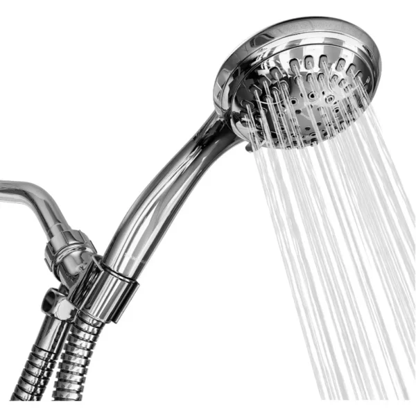 Luxury Spa Series, 6 Spray Settings 4.5 inch Hand Held Shower Head, Extra Long Stainless Steel Hose, MAXX-imize Your Shower