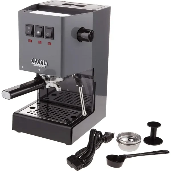 Gaggia RI9380/51 Classic Evo Pro Espresso Machine, Industrial Grey, Small - Image 2