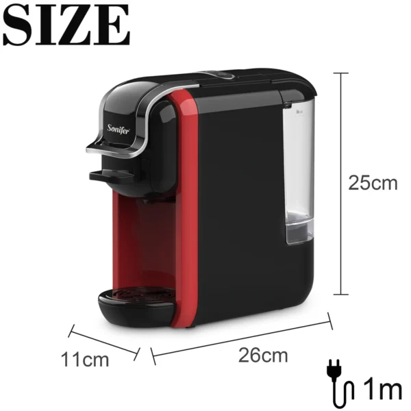 Italian Espresso Electric Coffee Capsule Machine 3 in 1 For Nestle Capsules Kitchen Appliances 19 bar Coffee Machine Sonifer - Image 6