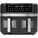 Air Fryers, 10-Quart, Digital Controls, 15 Cooking Presets, Nonstick Frying Baskets, Dual Zone Features,1600 W Black, Air Fryers