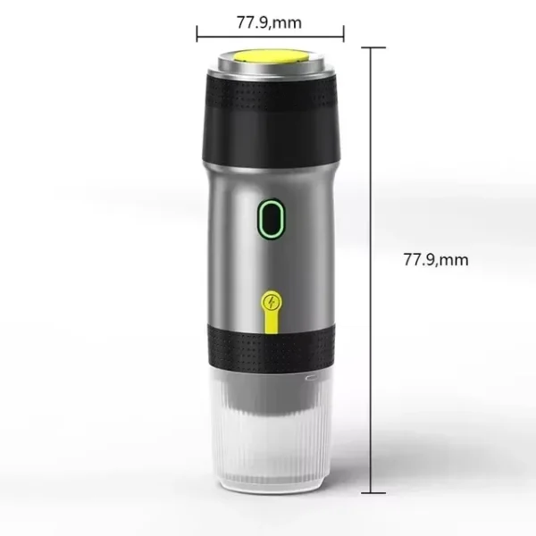 Wireless Electric Portable Espresso Coffee Machine for Car & Home Camping Coffee Maker 3-in-1 Capsule Powder Travel Coffee Maker