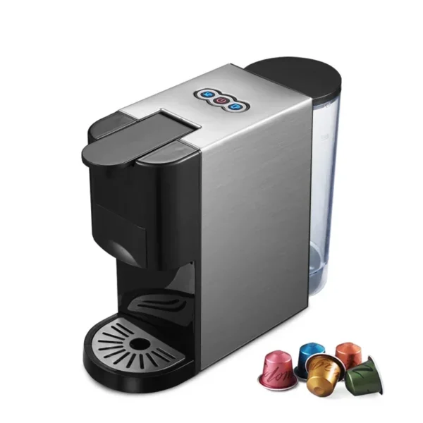 H3A Coffee Machine 4in1 Multiple Capsule Espresso Dolce Milk&Nespresso&ESE Pod&Powder Coffee Maker Stainless Metal Outook - Image 2