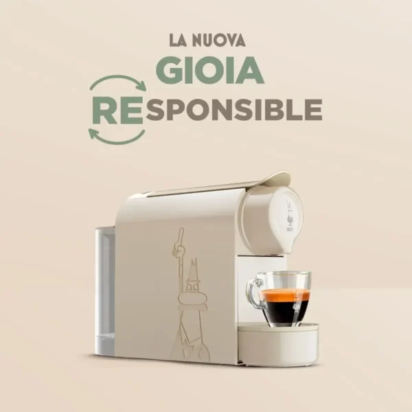 Gioia Super Compact Espresso Coffee Maker for Aluminum Capsules, 500ml Reservoir, 50% Recycled Plastic, Grey - Image 2