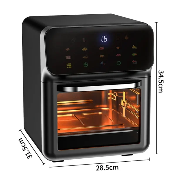 10L Large Capacity Electric Air Fryers Oil-free Automatic Household Kitchen 360°Baking Convection Oven Deep Fryer without Oil - Image 6