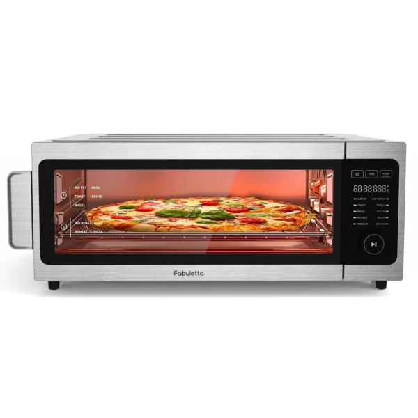 1800W Air Fryer Toaster Oven, Fabuletta 10-in-1 Countertop Convection Air Fryer Oven,Flip Up & Away Capability for Storage Space - Image 9