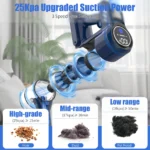 Sejoy 25Kpa Suction Power Handheld Cordless Wireless Vacuum Cleaner for Home Appliance 0.6L Dust Cup Removable Battery