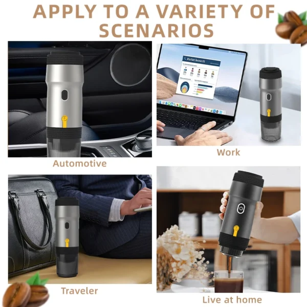 Portable Fully Automatic Espresso Capsule Coffee Machine For Large and Small Capsules Of Coffee Powder Electric Coffee Machine - Image 3