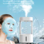 580ml Anti-gravity Water Drop Humidifier Water Droplet Air Humidifier Ultrasonic Cool Mist Maker Night Light Humidifier for Home