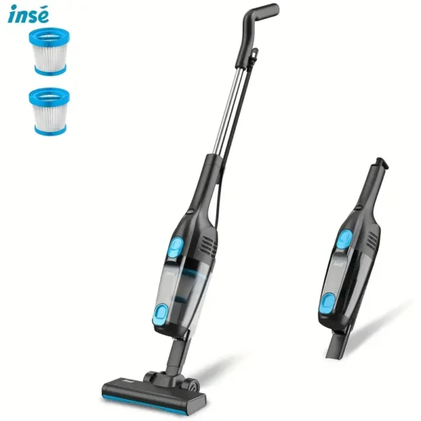 INSE R6 Corded Ultra-Lightweight Bagless Upright Vacuum, 15KPa Suction with 600W Motor,for Home Hard/Floor Carpet/Pet Hair/Car