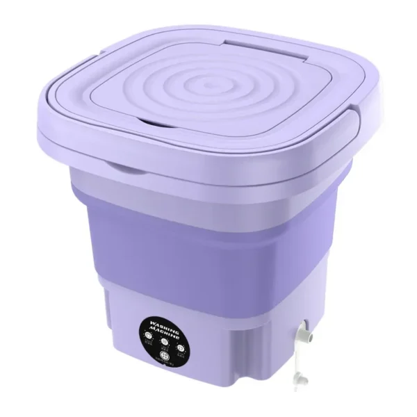 Portable Small Folding Washing Machine Bucket for Clothes Socks Underwear Cleaning Washer Portable Small Travel Washing Machine - Image 6