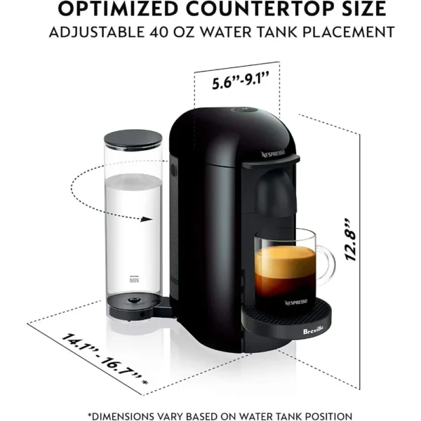 Coffee and Espresso Machine 60 Fluid Ounces, Ink Black, Maker Capsules Italian Capsule Kitchen Appliances Home - Image 5