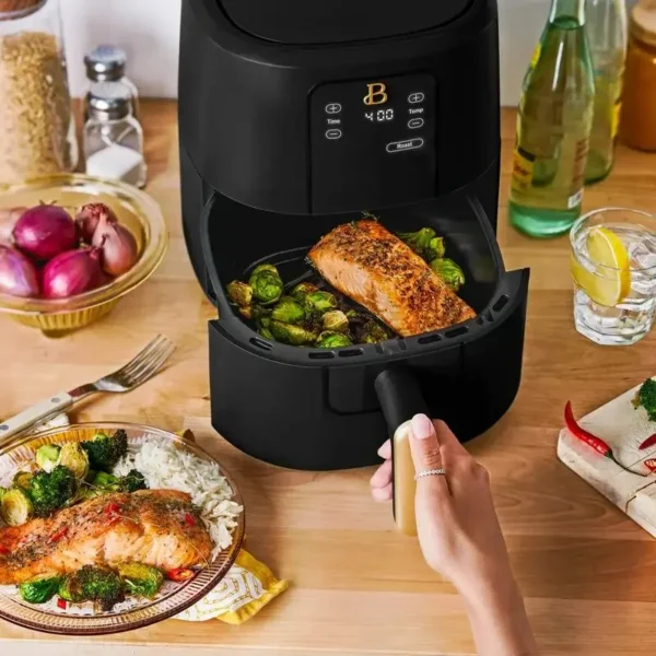 3 Qt Air Fryer with TurboCrisp Technology, Black Sesame by Drew Barrymore - Image 5