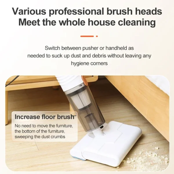 Vacuum Cleaner Brushless 400W High Power Cleaning Machine Dual Use Dry and Wet Button Rod Type 19000PA Vacuum Cleaner For Home - Image 3