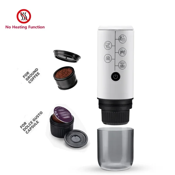 Outdoor Electric Portable Espresso Coffee Machine for Camping Hiking Travel Car fit Nespresso Dolce Gusto Pod Coffee Ground - Image 9