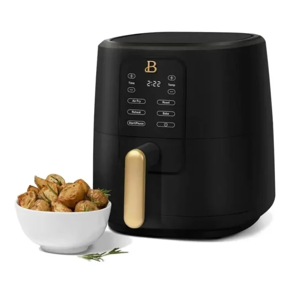 3 Qt Air Fryer with TurboCrisp Technology, Black Sesame by Drew Barrymore - Image 2