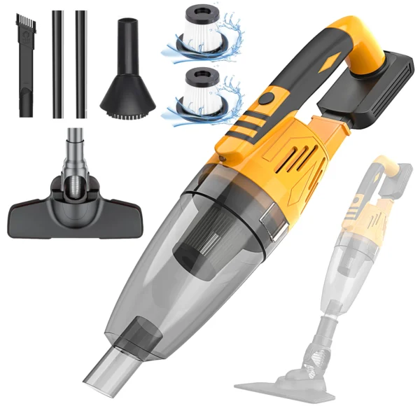 200W Convenient Cordless Vacuum Cleaner for Floor Car Pet Hair Cleaning - Image 2