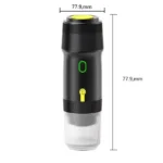 Wireless Electric Portable Espresso Coffee Machine for Car & Home Camping Coffee Maker 3-in-1 Capsule Powder Travel Coffee Maker