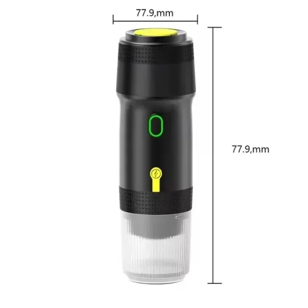 Wireless Electric Portable Espresso Coffee Machine for Car & Home Camping Coffee Maker 3-in-1 Capsule Powder Travel Coffee Maker