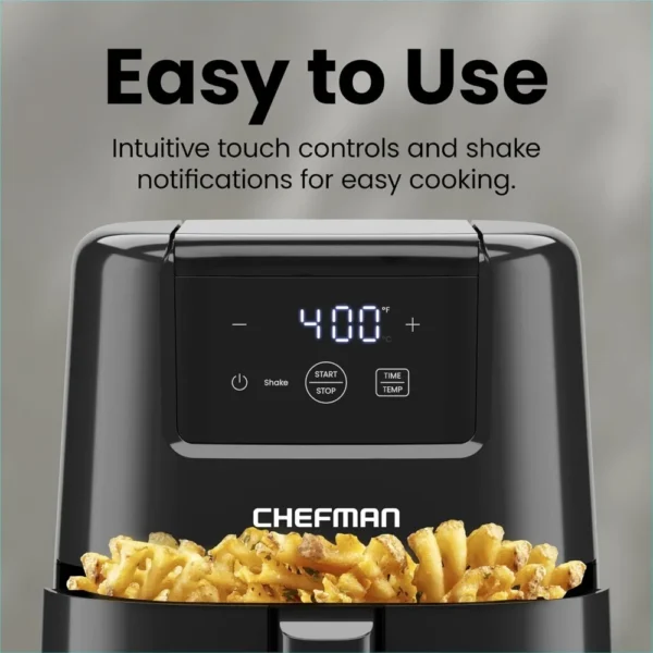 2024 CHEFMAN 2 Qt Mini Air Fryer – Digital Space-Saving Compact Air Fryer with Nonstick and Dishwasher Safe Basket - Image 5