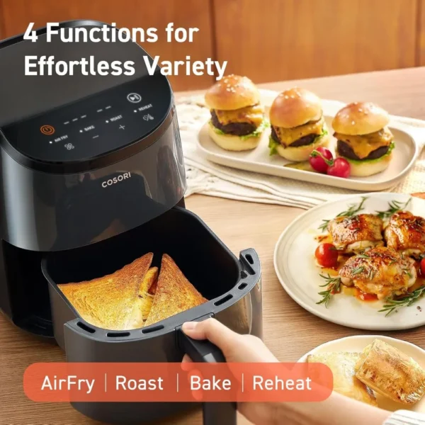 NEW COSORI 2.1-Quart Air Fryer, Small 4-in-1 Air Fryer Perfect for Simple Meals and Snack, Easy to Leftover Food to Crispy - Image 6