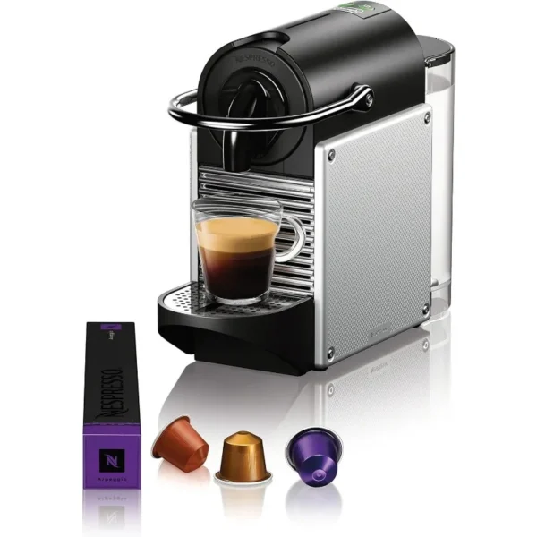 Nespresso Pixie Espresso Machine by De'Longhi, 1100ml, Aluminum,Silver - Image 6