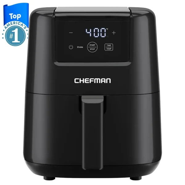 2024 CHEFMAN 2 Qt Mini Air Fryer – Digital Space-Saving Compact Air Fryer with Nonstick and Dishwasher Safe Basket