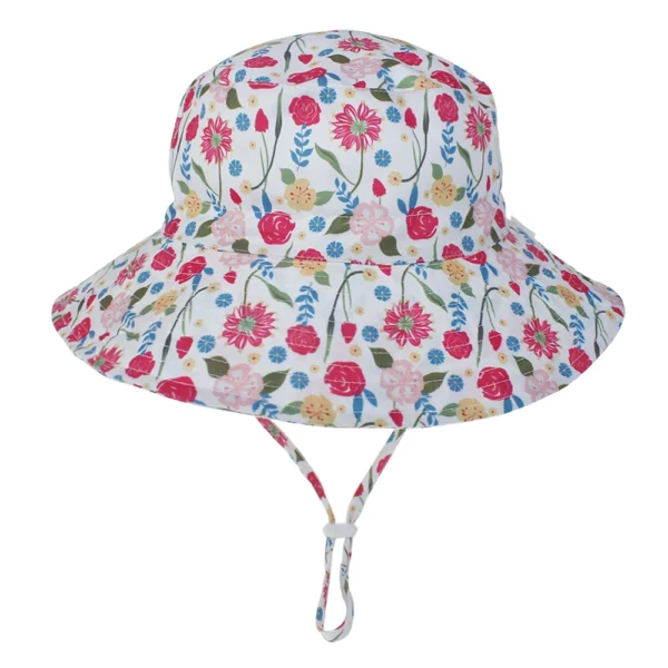 Summer Baby Sun Cap Baby Sun Hat For Girls and Boys Outdoor Neck Ear Cover Anti UV Kids Beach Caps Bucket Cap 0-8 Years