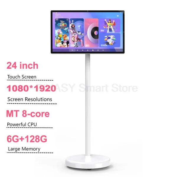 Hot size 24Inch Smart Wireless Display Touch Screen Android Portable Smart Tv Indoor Conference Mobile for Gym Gaming Television