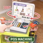 Children's Supermarket Radio Toy Vending Machine Baby Puzzle Play Home Girl 3-6 Years Old